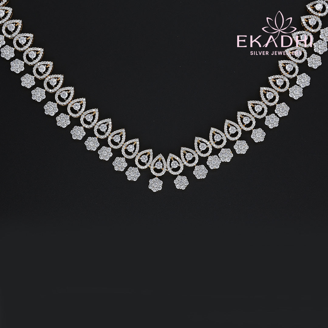 HJ10389 – Premium CZ Necklace for Everyday and Festive Elegance