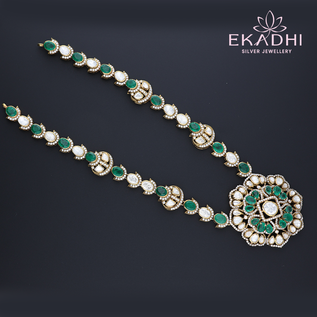 HJ10467 – Victorian Green Haram for Occasional Wear