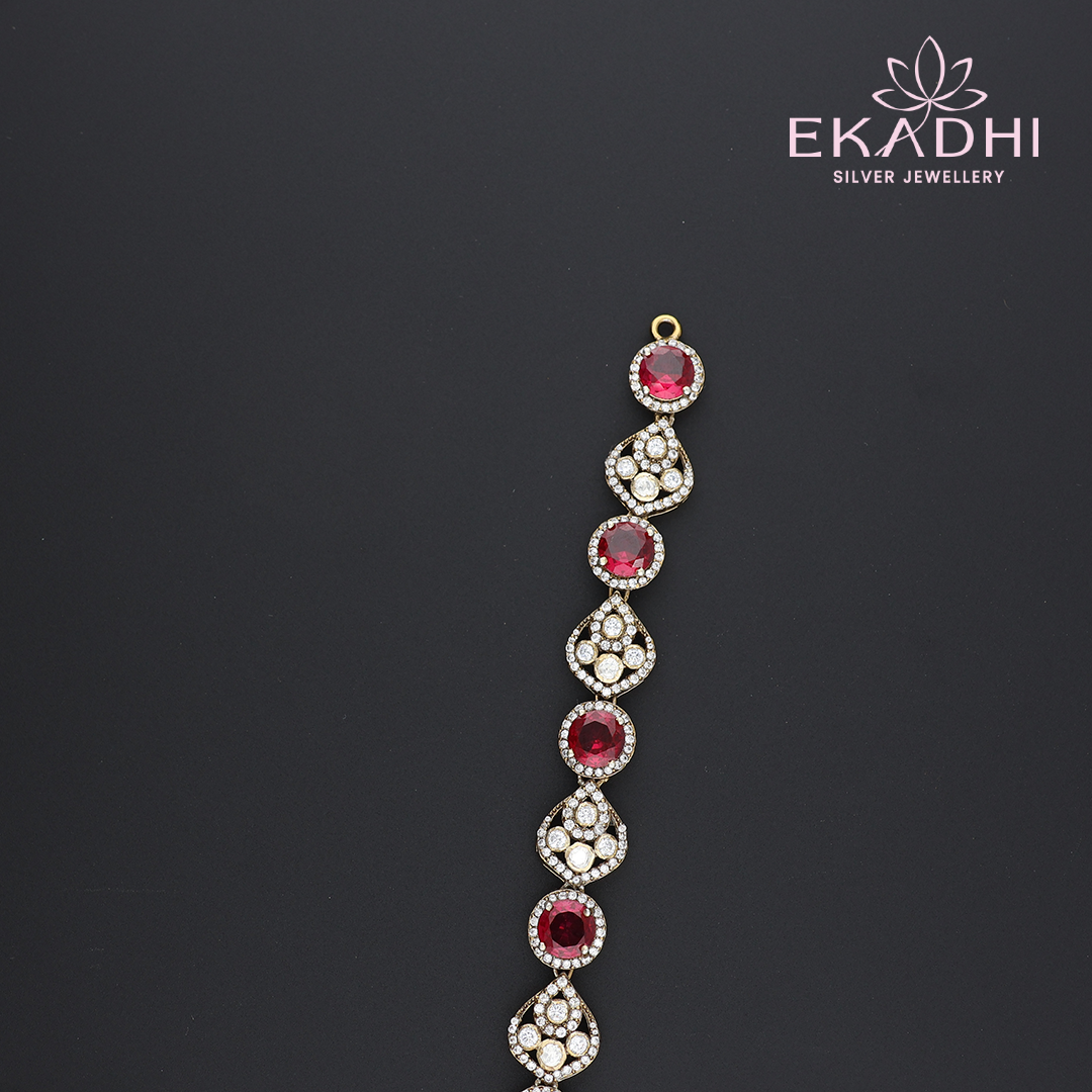 HJ10471 – Victorian Haram with Red and Green Stones