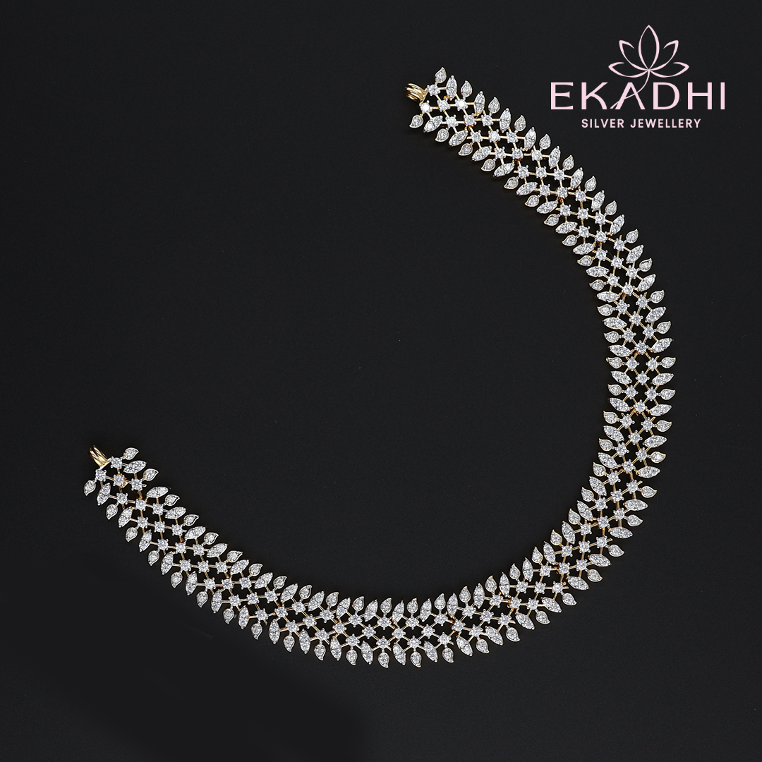 Title: HJ10568 – Premium CZ Necklace for Festive and Party Wear