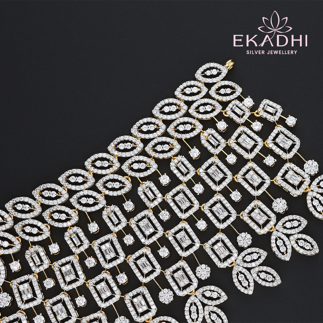 HJ10613 – Premium CZ Sparkling Choker Necklace