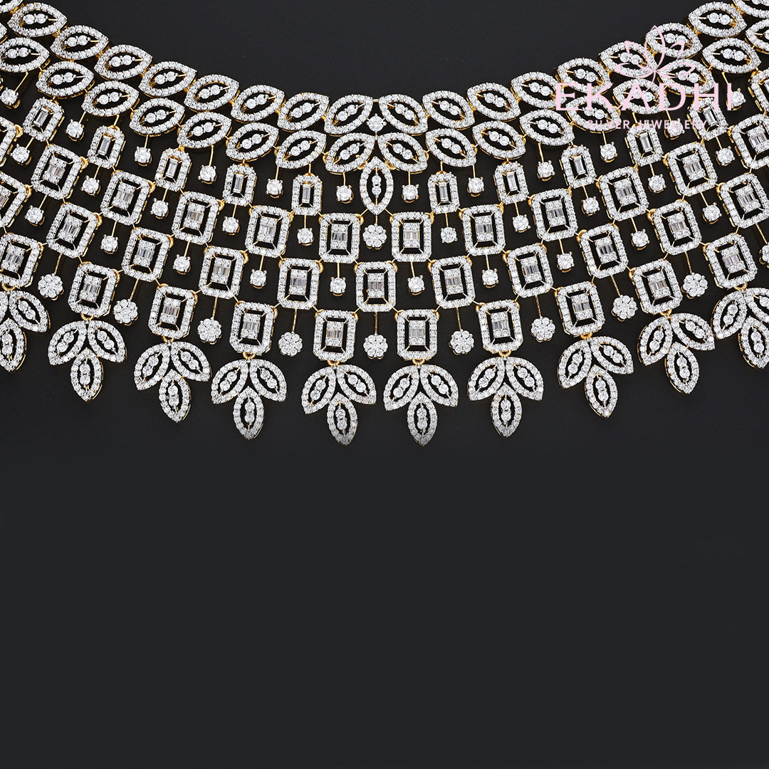 HJ10613 – Premium CZ Sparkling Choker Necklace