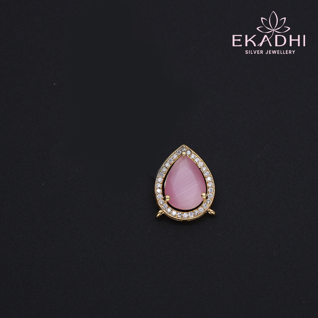 HJ11208 - CZ Black Bead Pendant