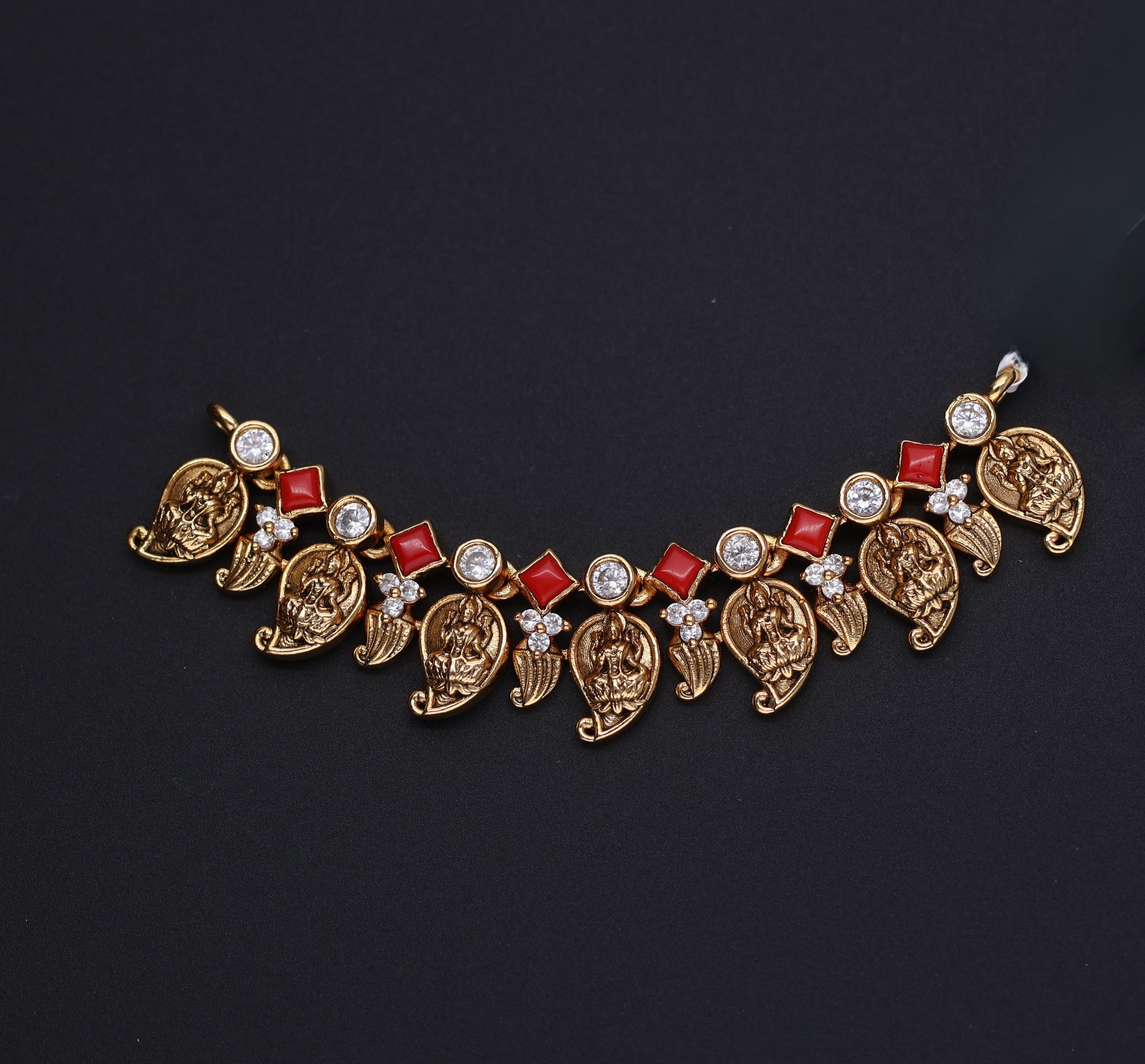 HJ11625 - Nakshi Black Bead Pendant