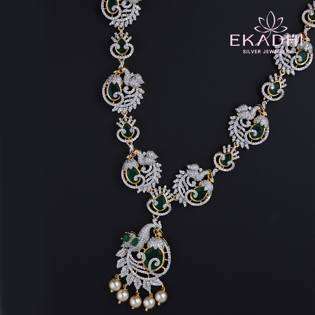 HJ11706 – Premium CZ Haram with Intricate Detailing