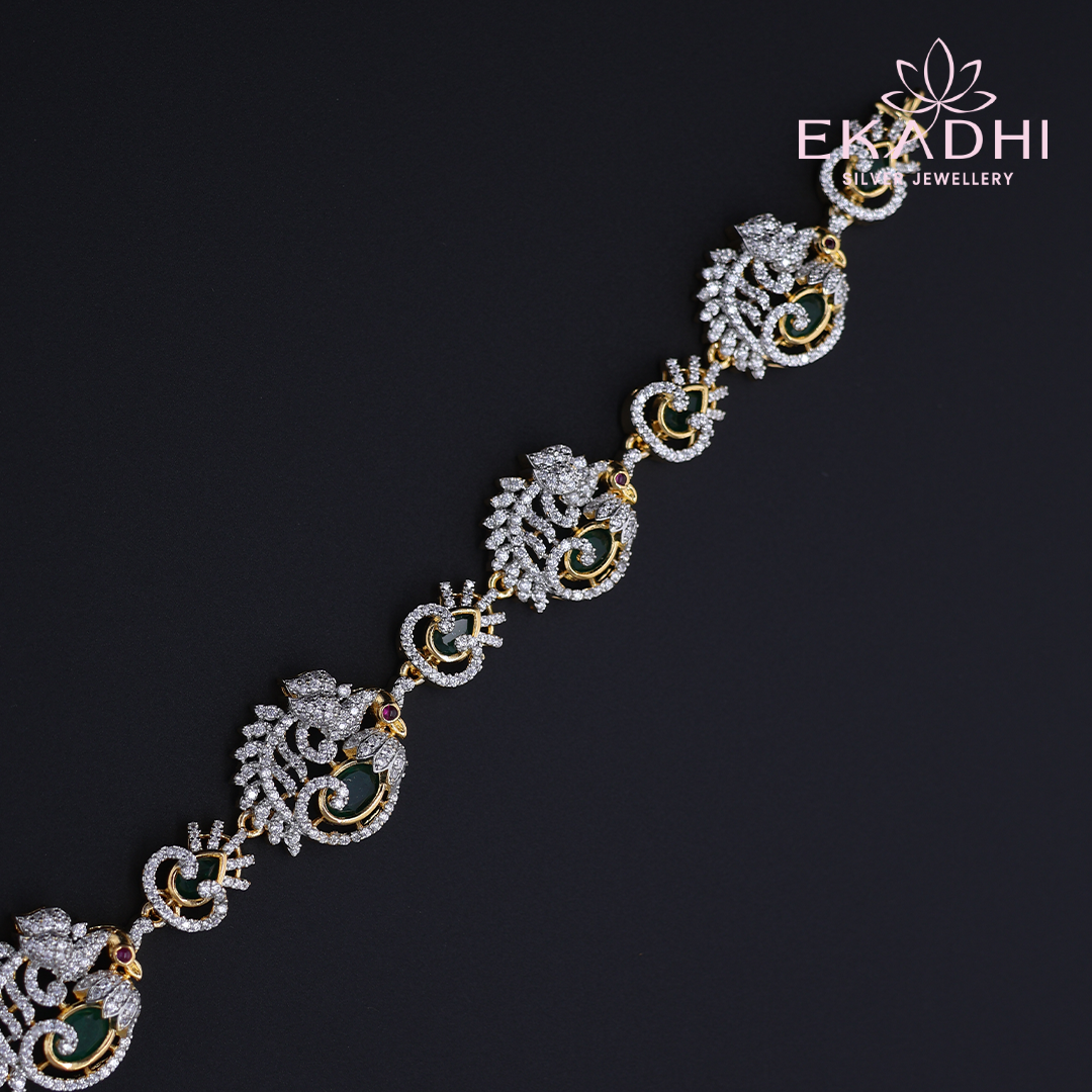 HJ11706 – Premium CZ Haram with Intricate Detailing