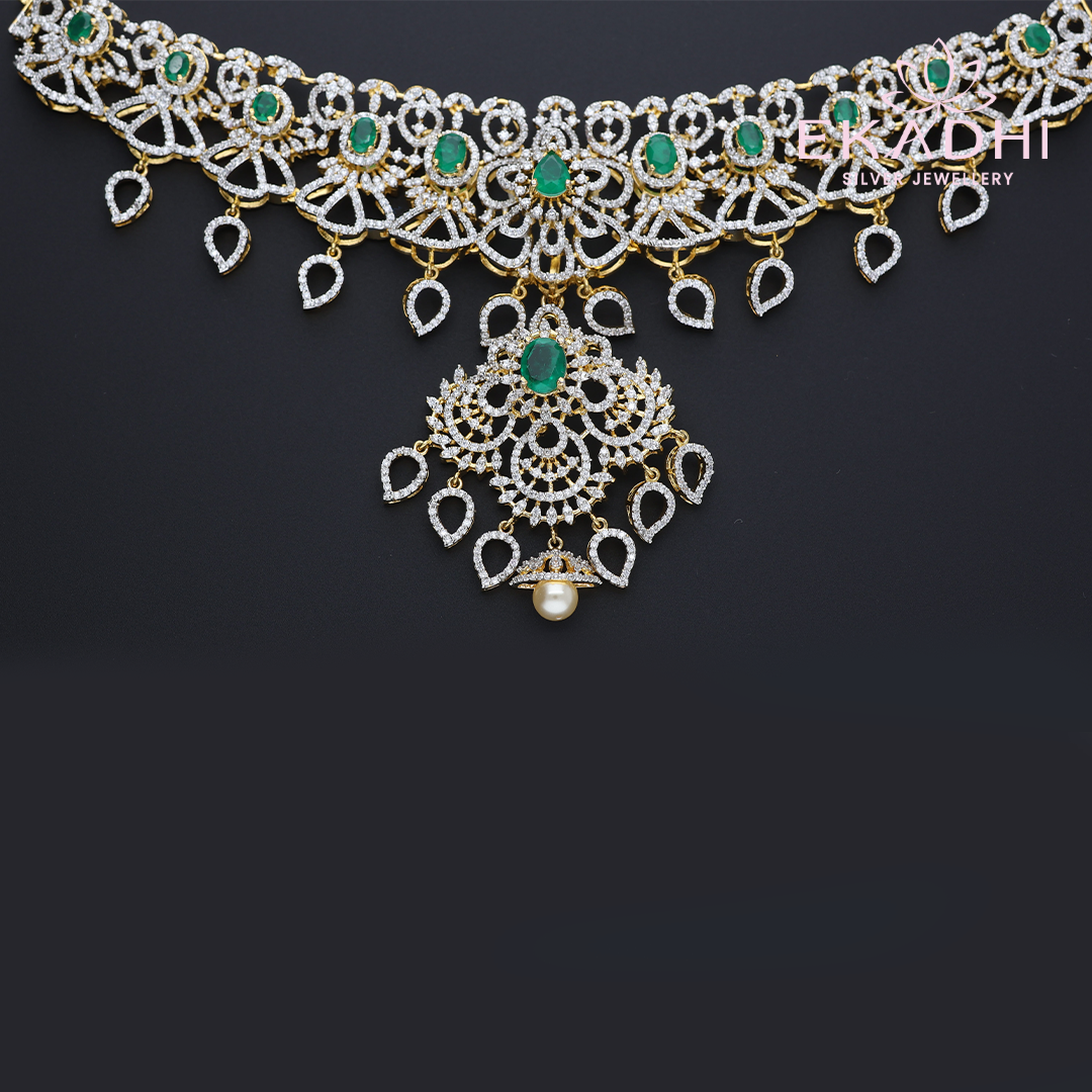 HJ11828 – Elegant Detailed CZ Choker