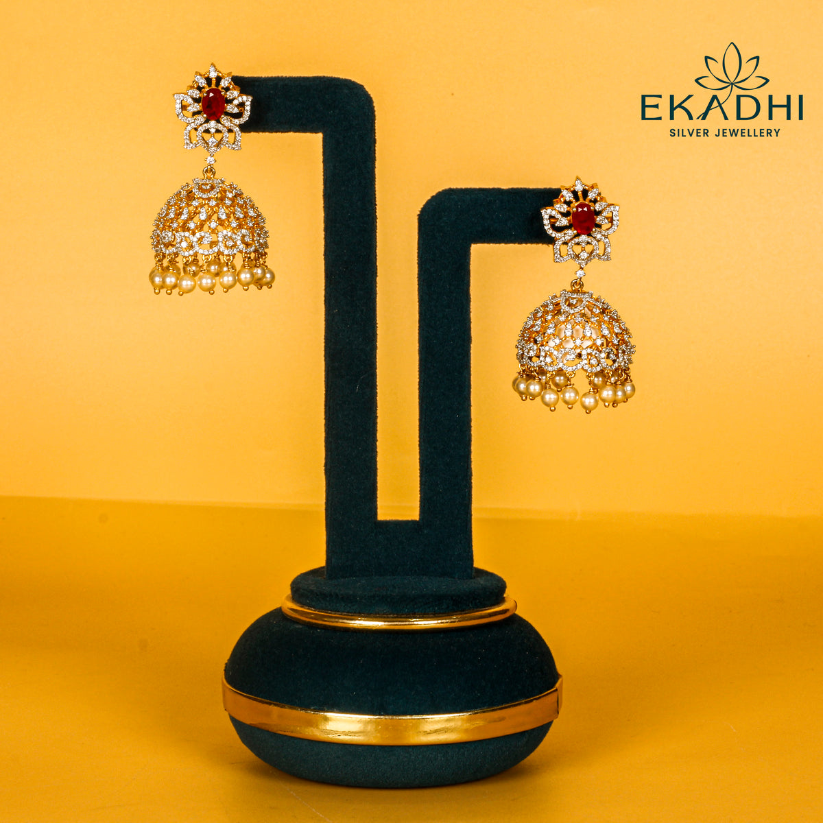 HJ11844 - PREMIUM CZ JHUMKA