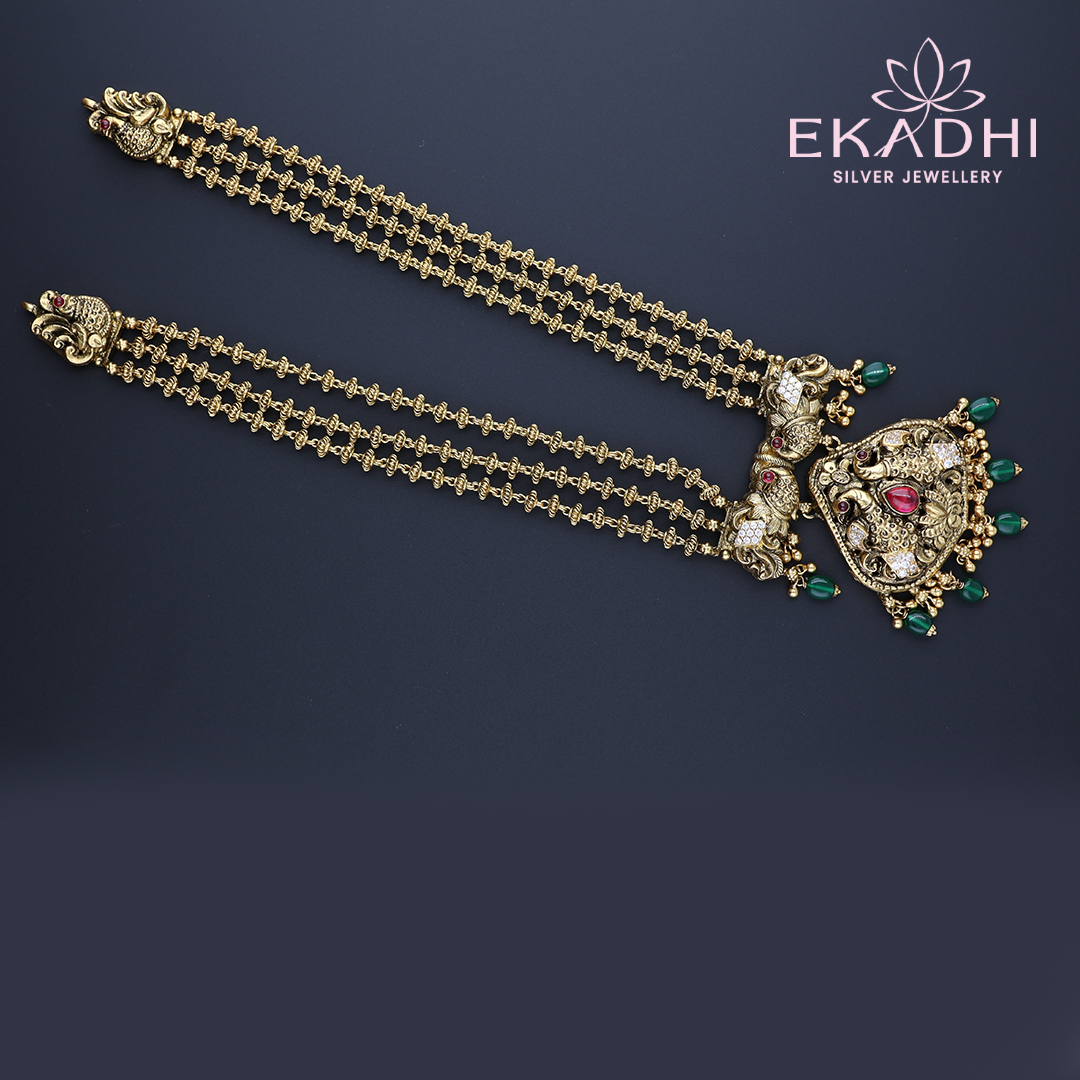 HJ11870 – Stringed CZ Nakshi Necklace