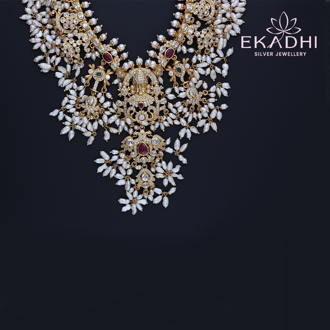 HJ11922 – Guttapusalu Nakshi CZ Necklace