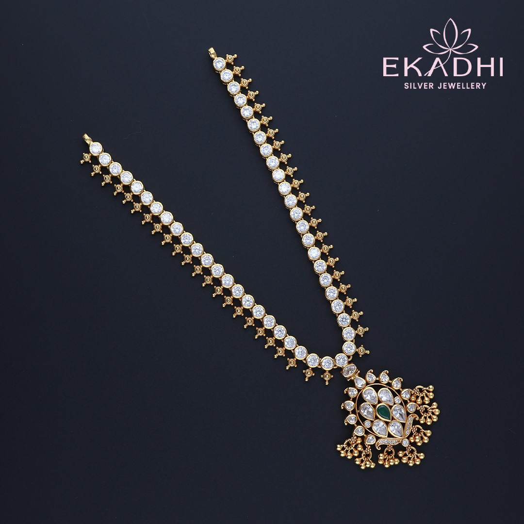 HJ11932 – Regal Nakshi CZ Necklace