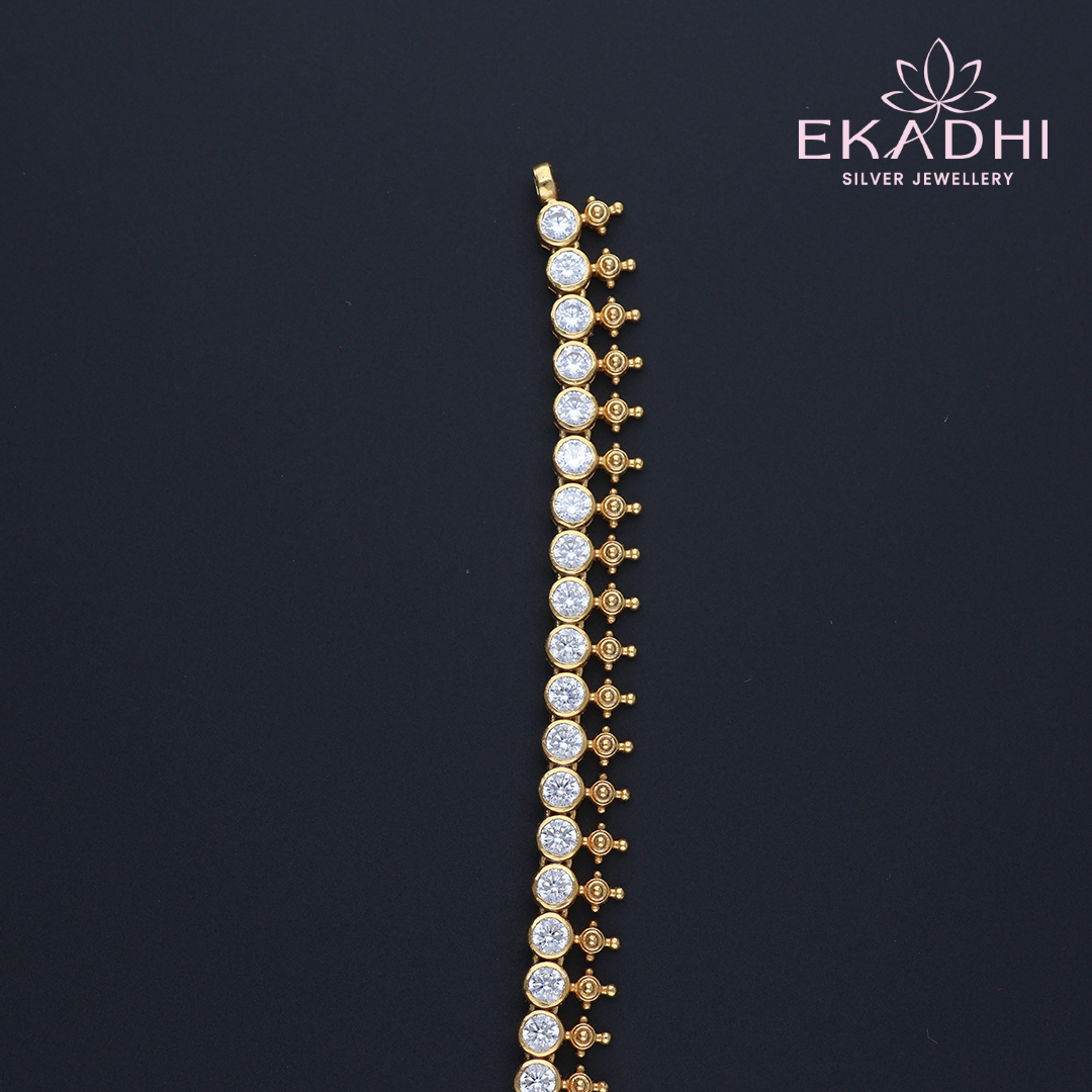 HJ11932 – Regal Nakshi CZ Necklace