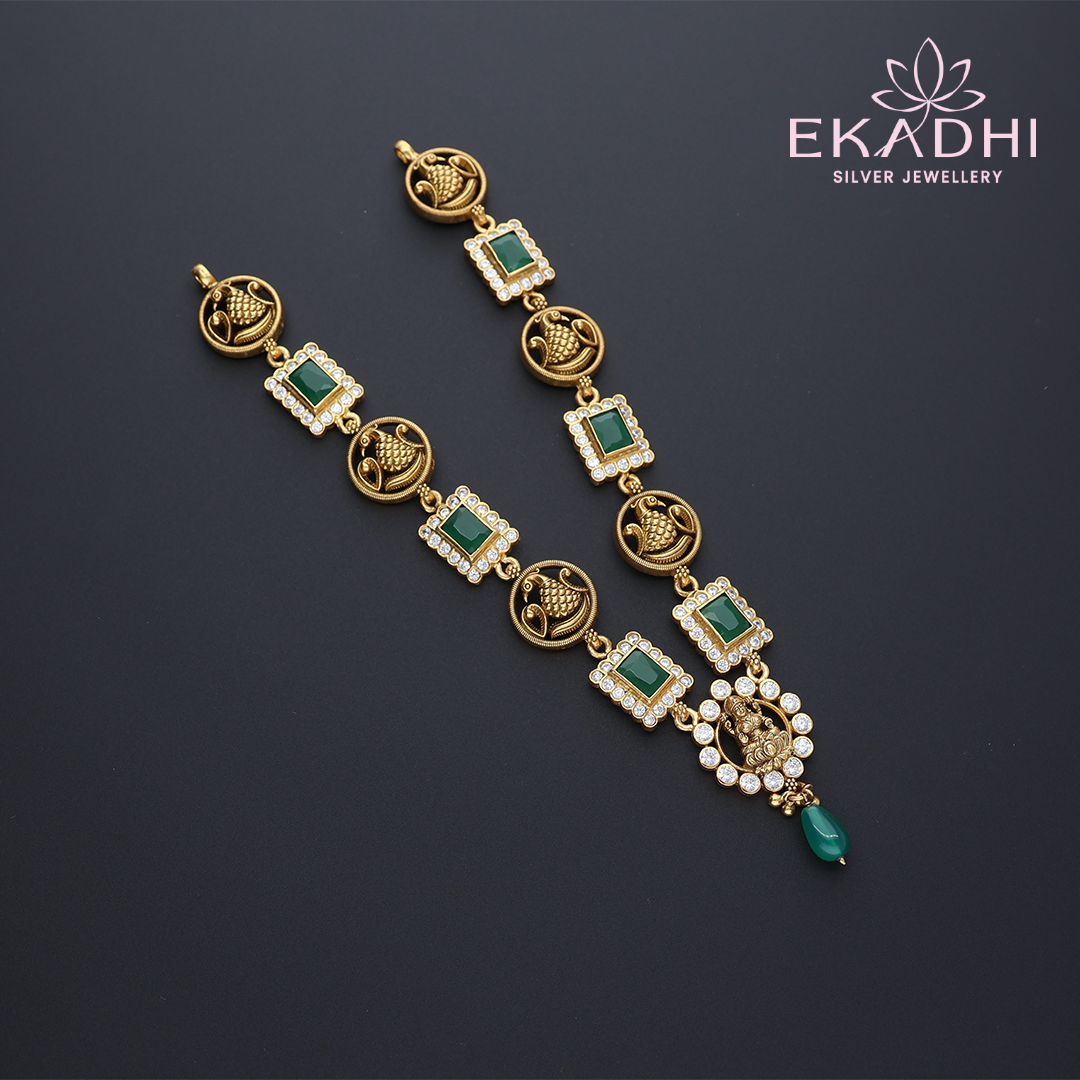 HJ11938 – Detailed Nakshi CZ Necklace