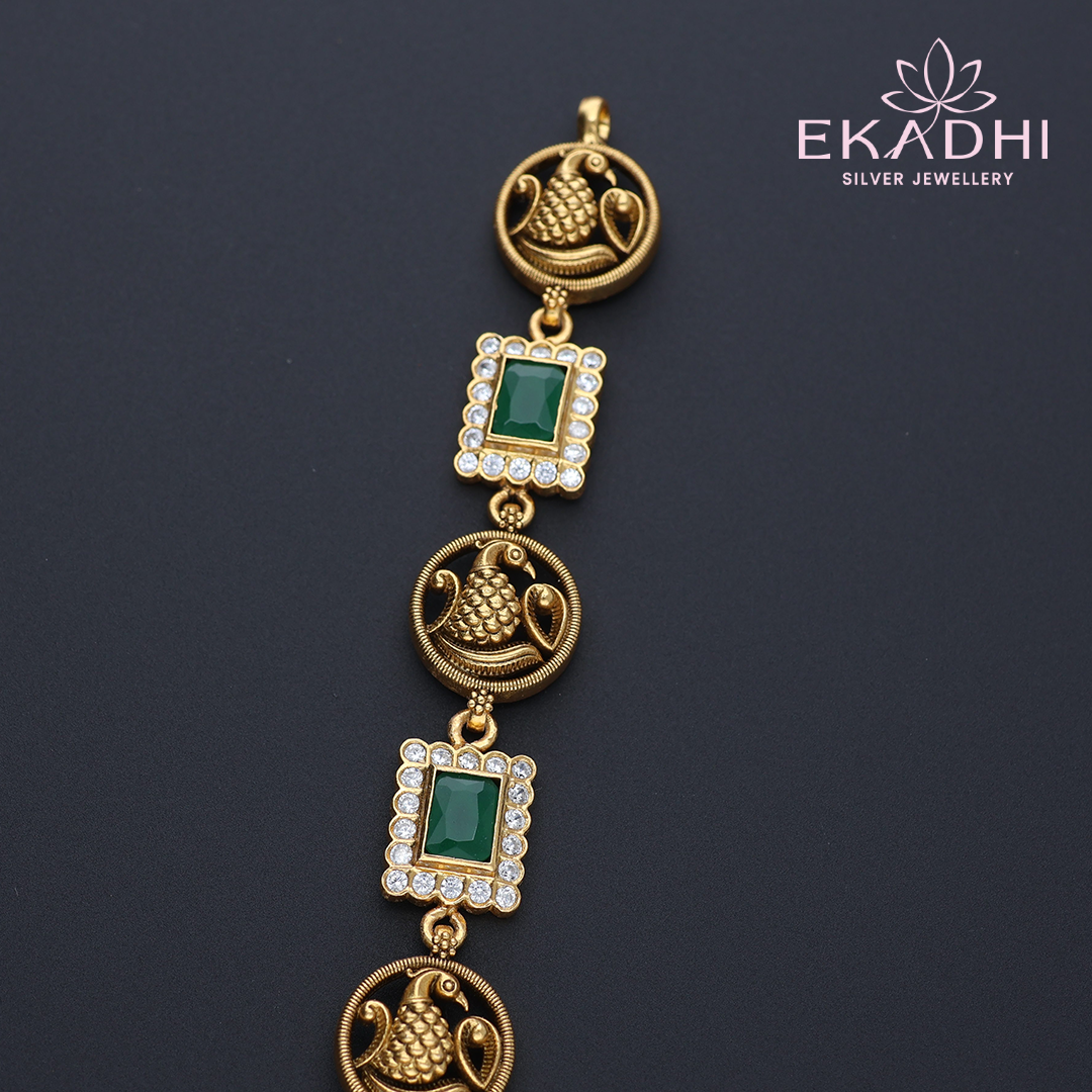 HJ11938 – Detailed Nakshi CZ Necklace