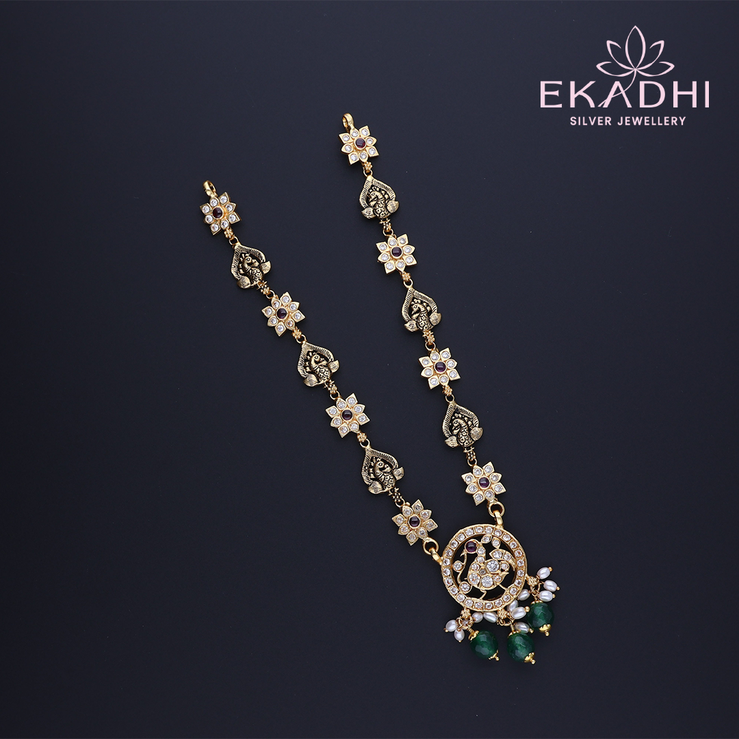 HJ11943 – Refined Nakshi CZ Chain Necklace