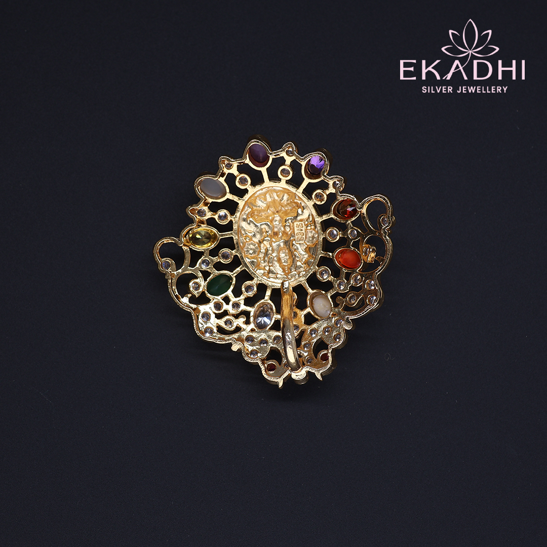 HJ12006 – Colourful CZ Pendant for Ethnic Charm