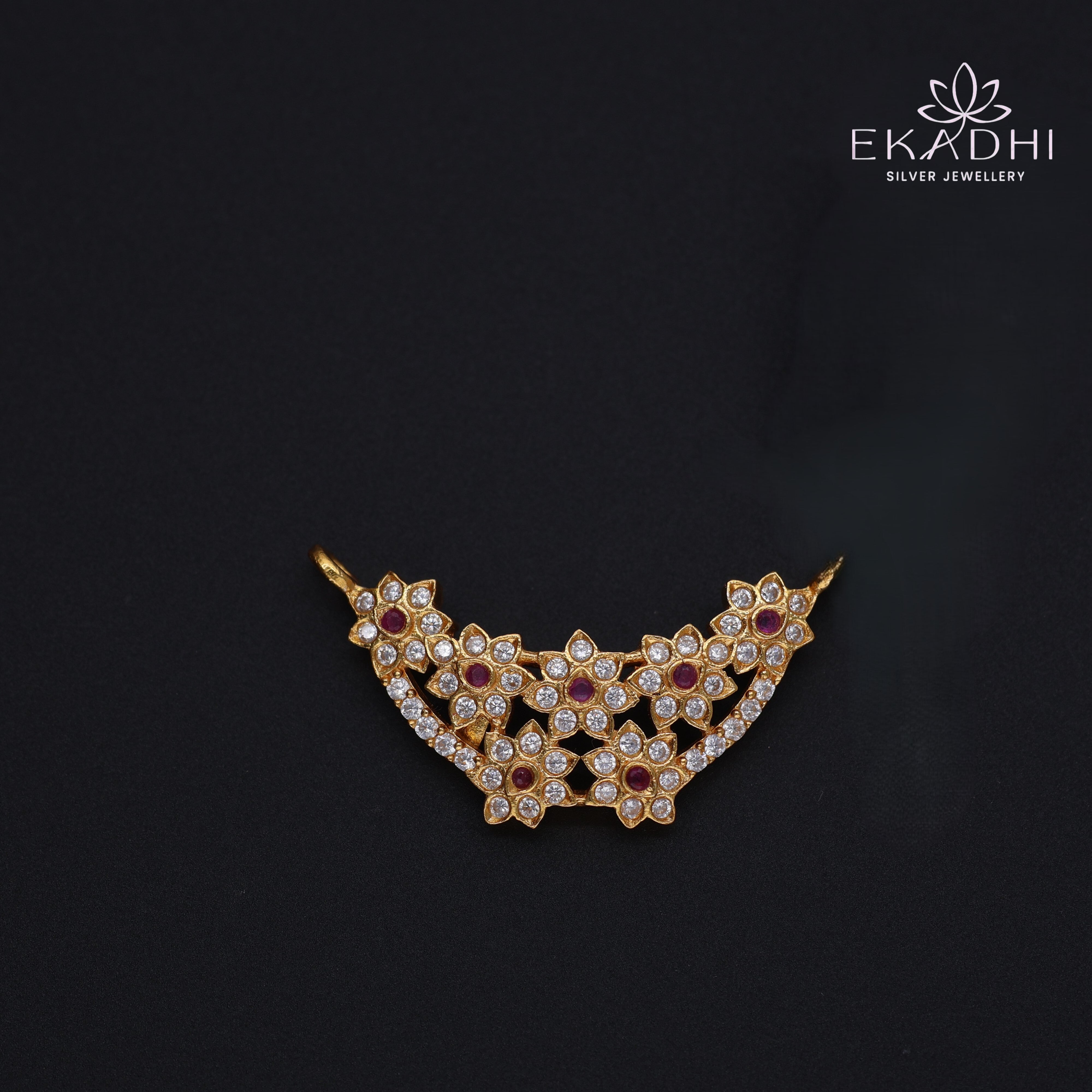 HJ12025 - CZ Black Bead Pendant