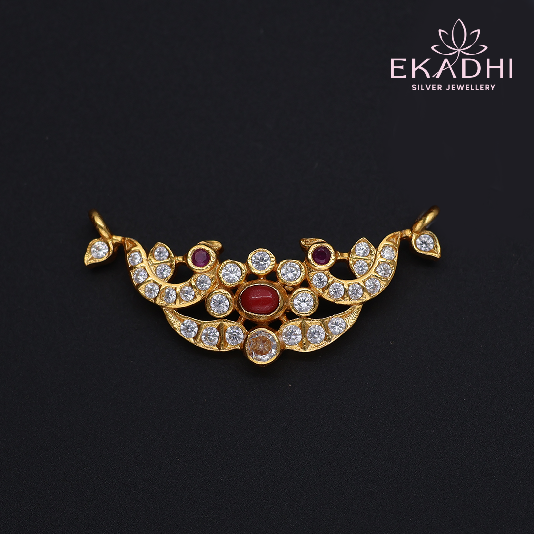 HJ12031 - Nakshi Black Bead Pendant