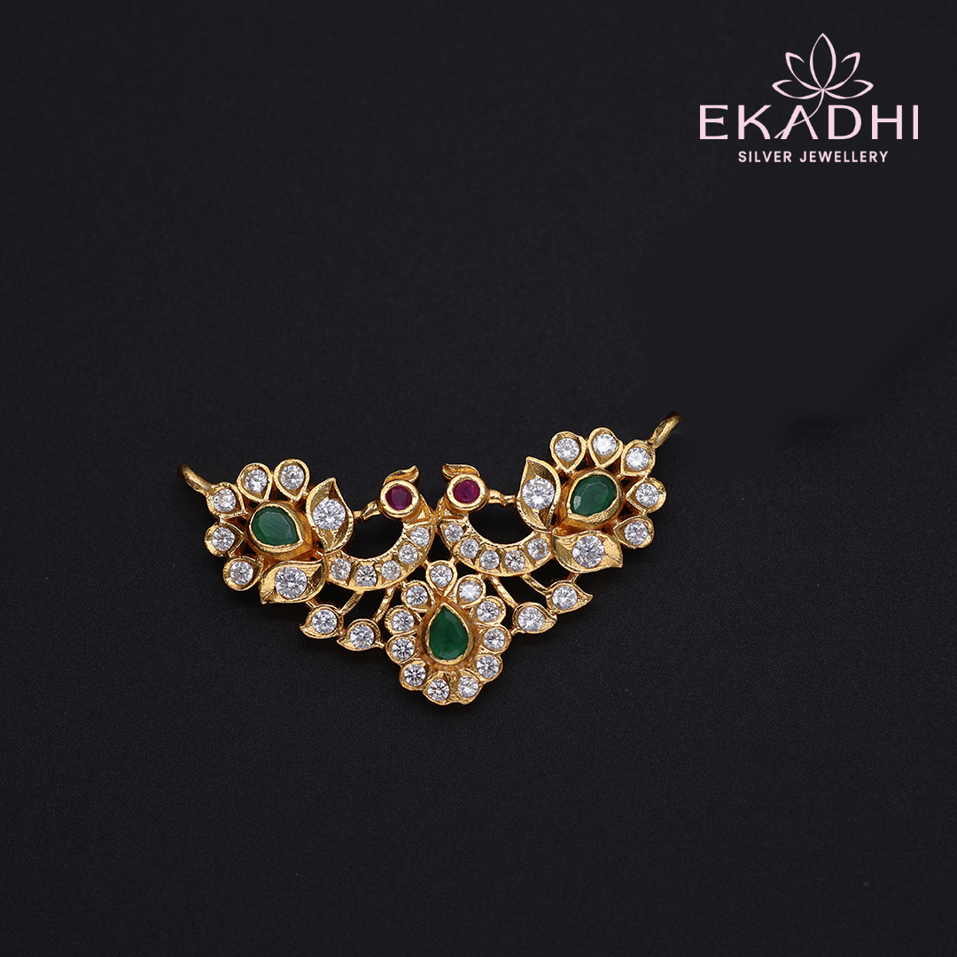 HJ12038 - CZ Black Bead Pendant