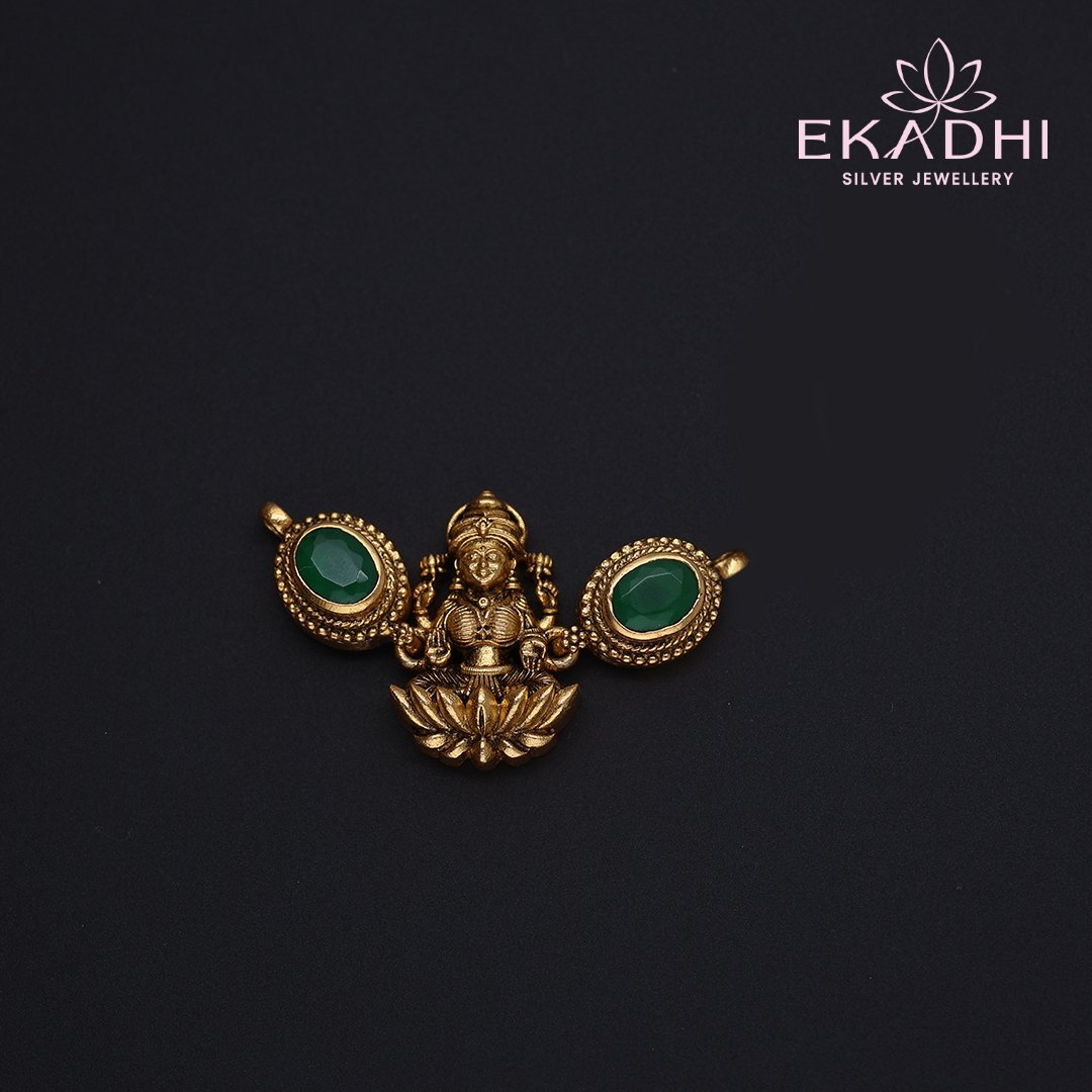 HJ12048 - Nakshi Black Bead Pendant