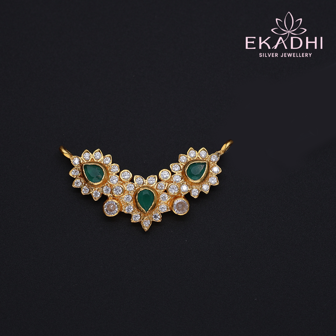 HJ12128 - CZ Black Bead Pendant