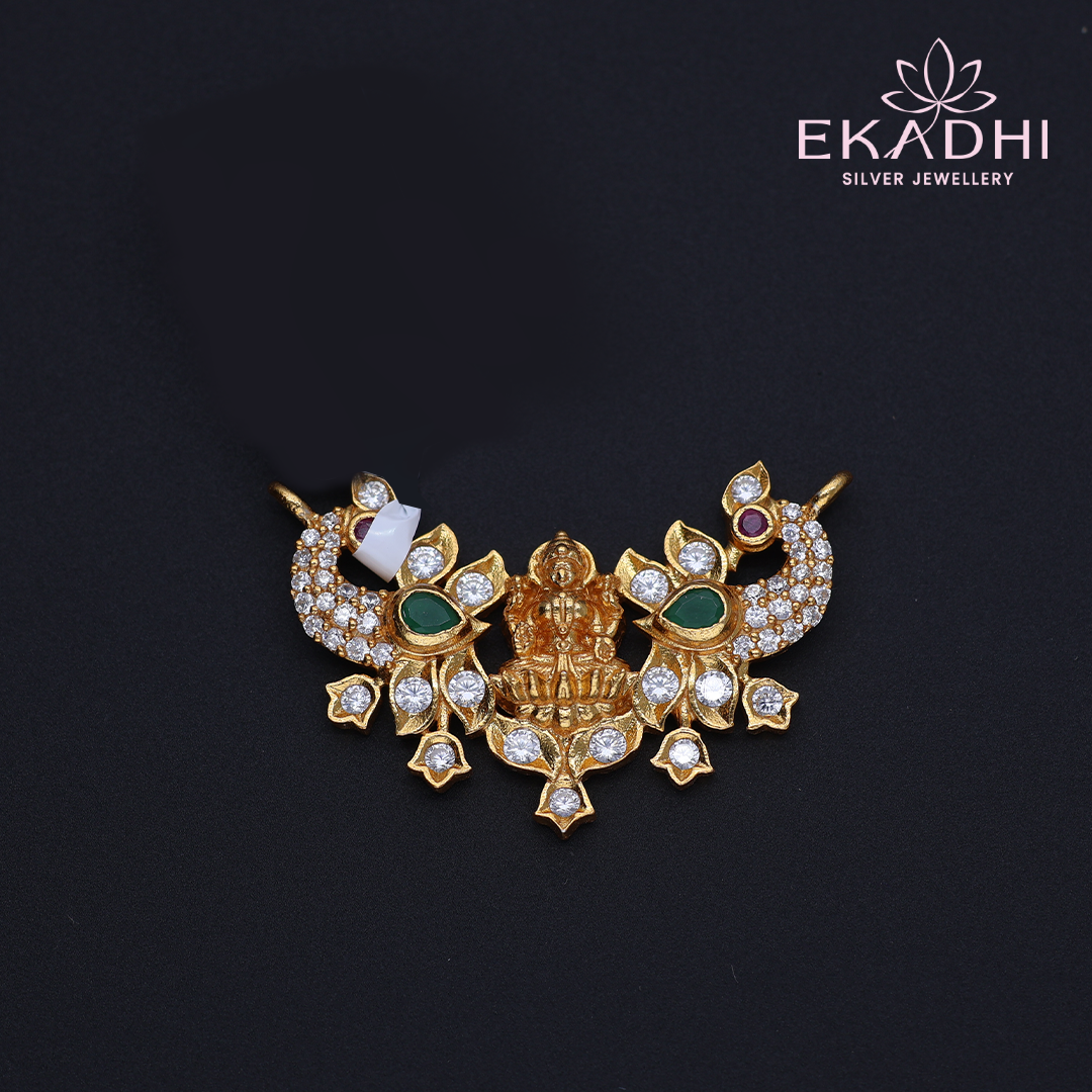 HJ12131 - Nakshi Black Bead Pendant