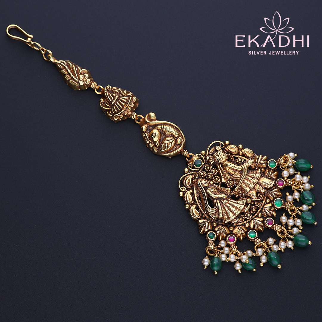 HJ12344 – Bridal Nakshi Maang Tikka