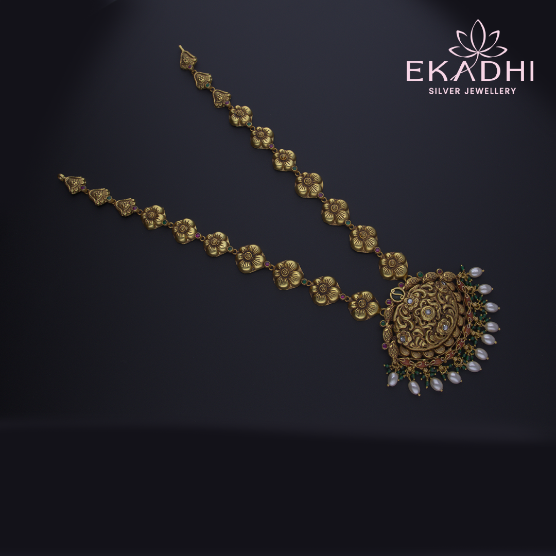 HJ12358 – Nakshi Haram with White Beads