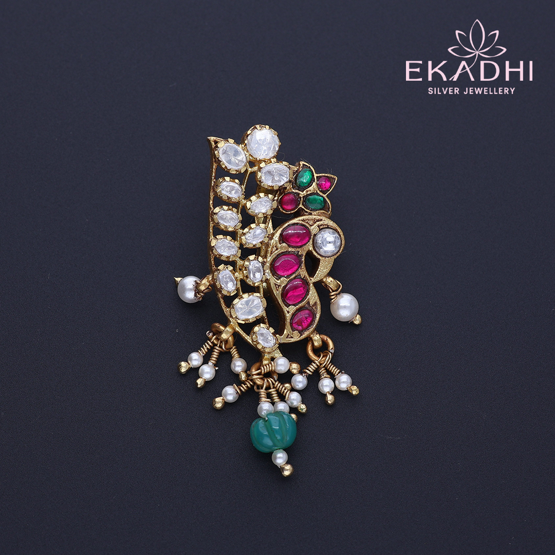 HJ12377 – Unique Nakshi Mossanite Pendant