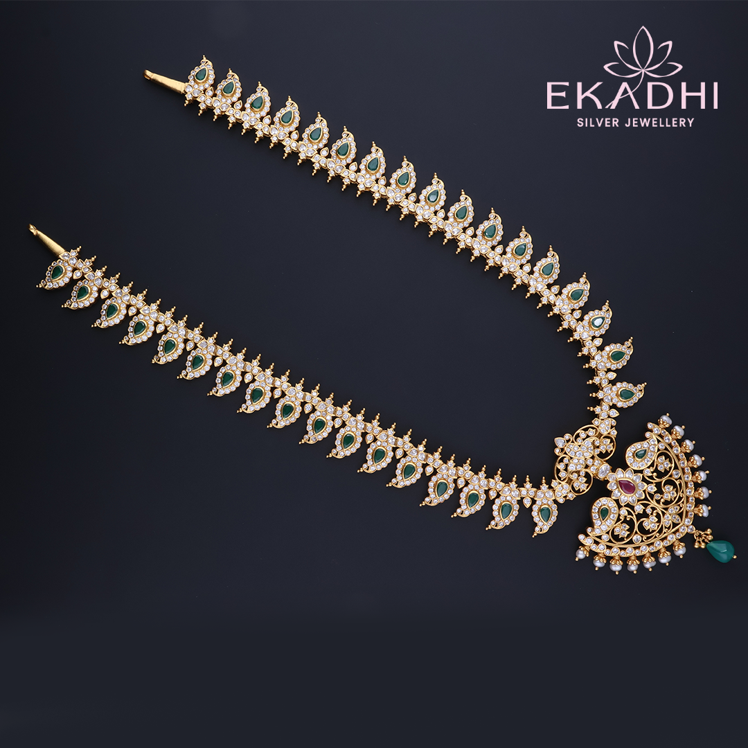 HJ12544 – Mango Design Nakshi CZ Haram