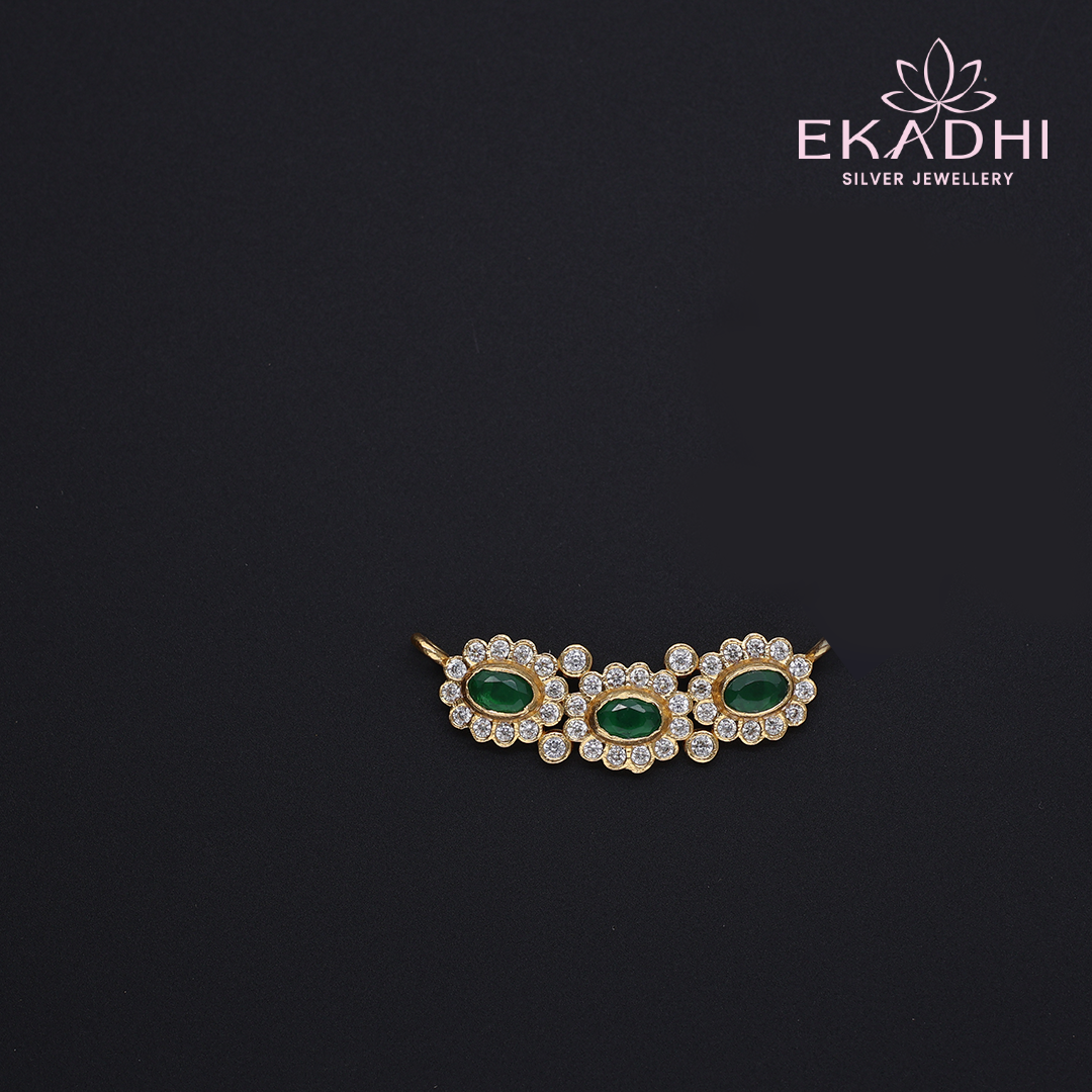 HJ12631 - CZ Black Bead Pendant