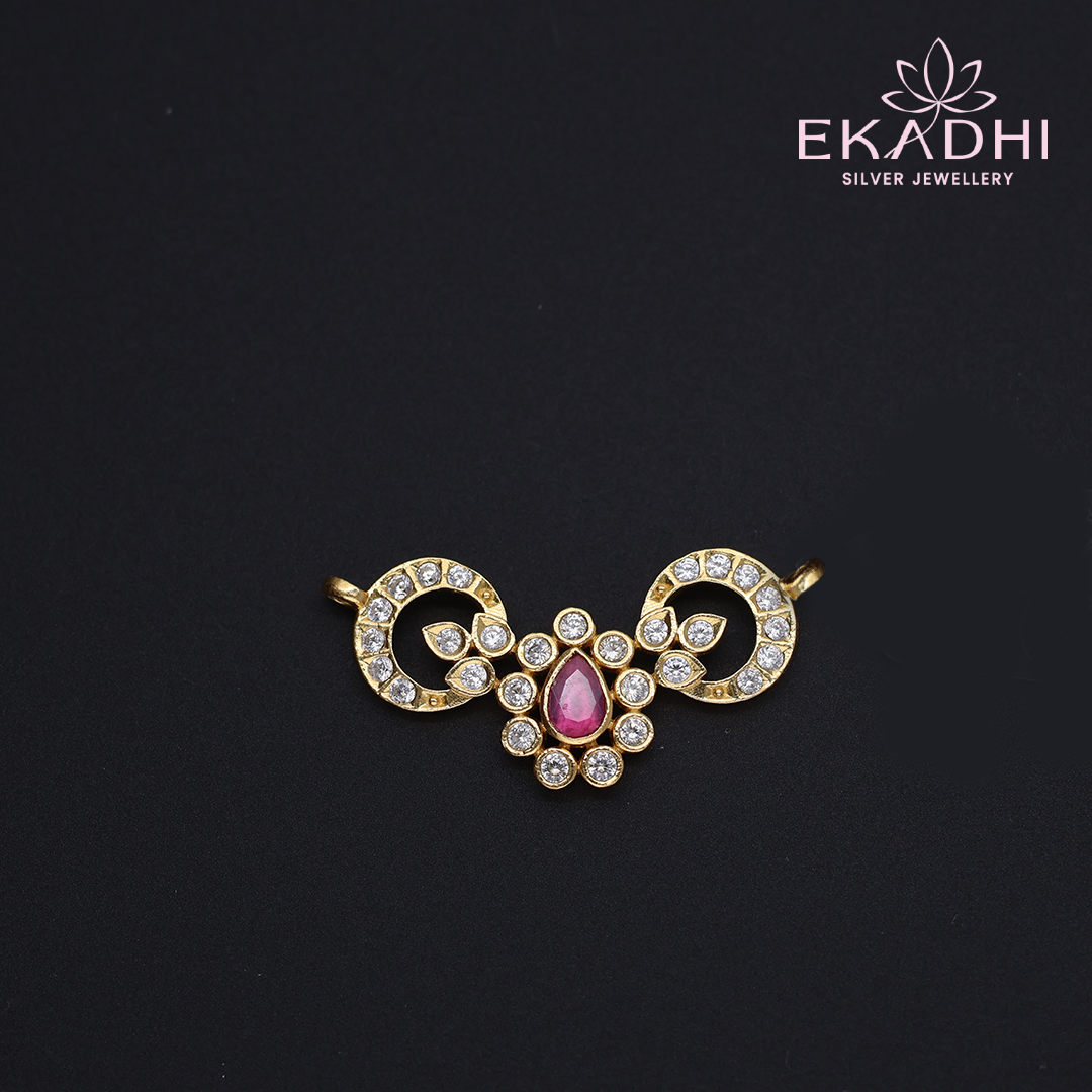 HJ12632 - CZ Black Bead Pendant