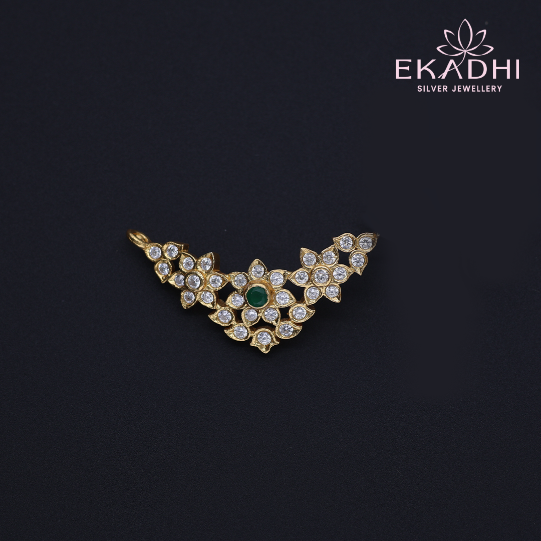 HJ12639 - CZ Black Bead Pendant