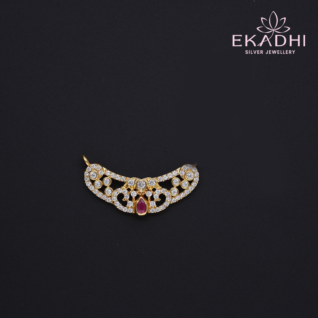 HJ12645 - CZ Black Bead Pendant