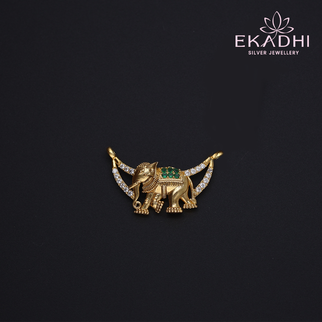 HJ12650 - CZ Black Bead Pendant