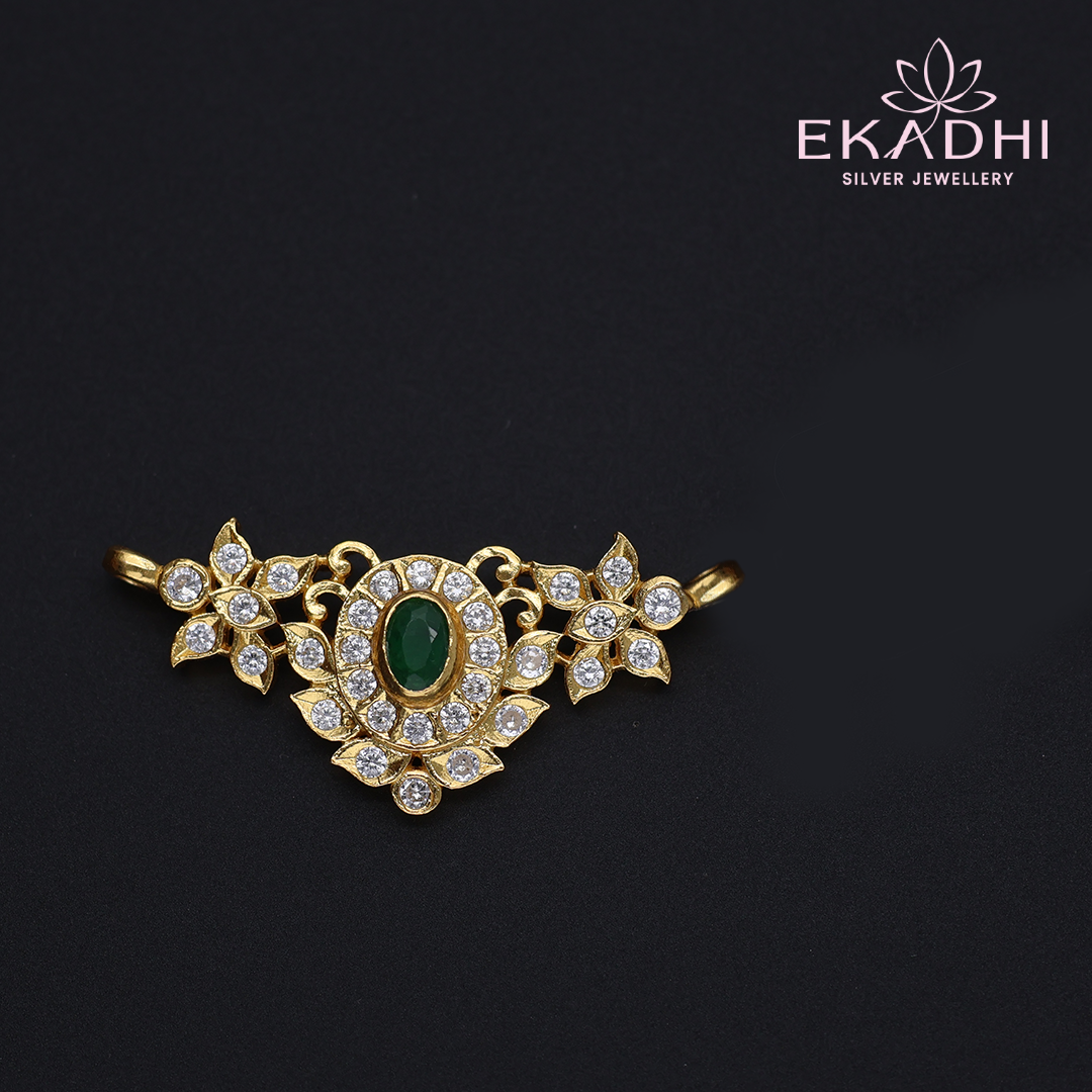 HJ12657 - CZ Black Bead Pendant