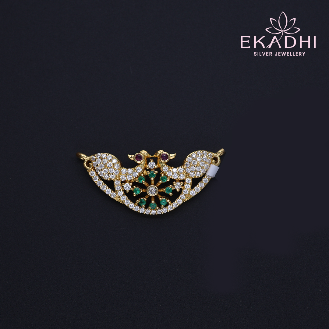 HJ12664 - CZ Black Bead Pendant