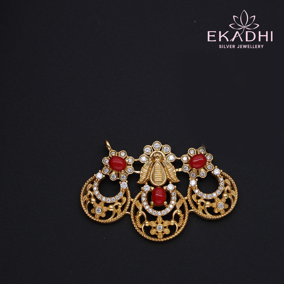 HJ12671 - CZ Black Bead Pendant