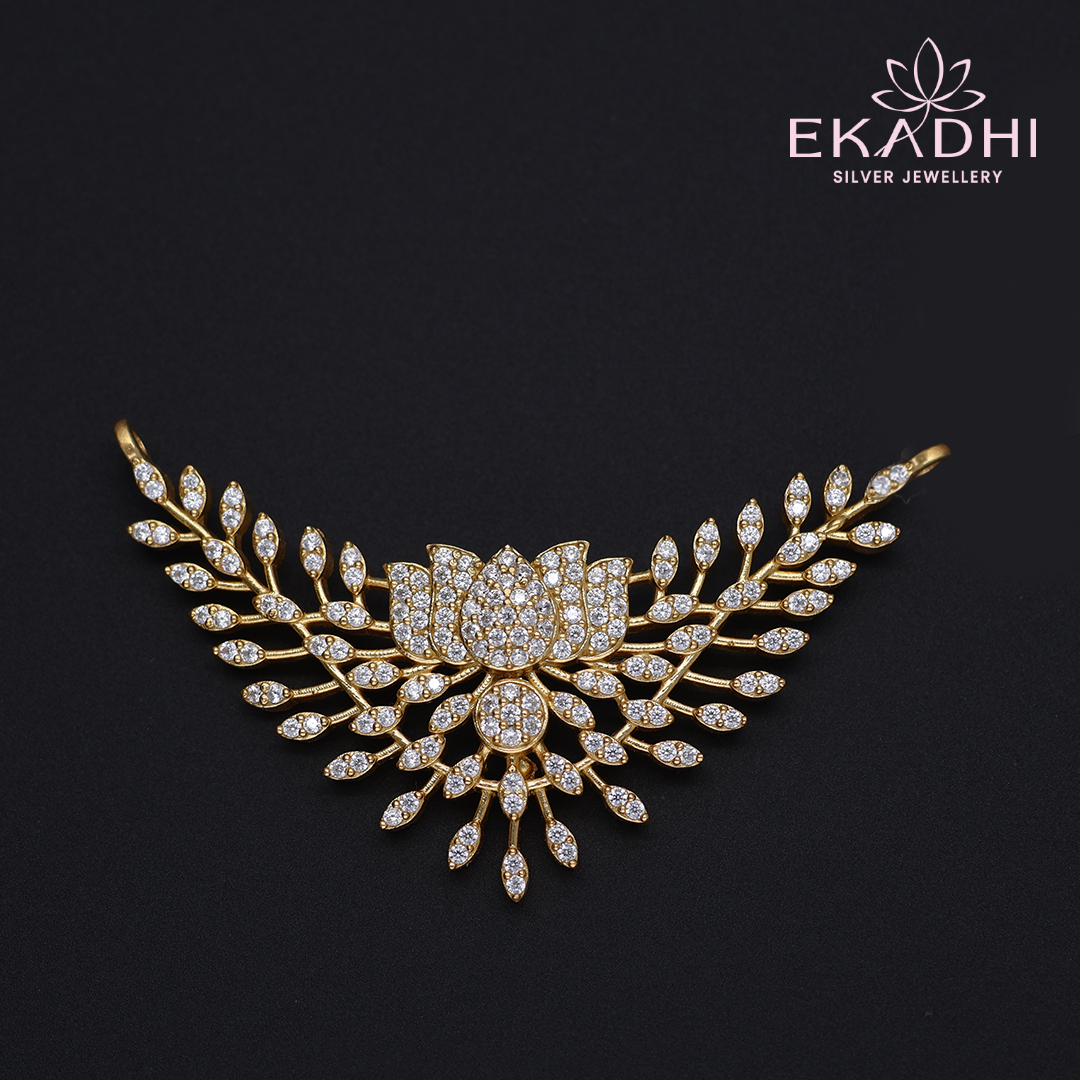 HJ12672 - CZ Black Bead Pendant