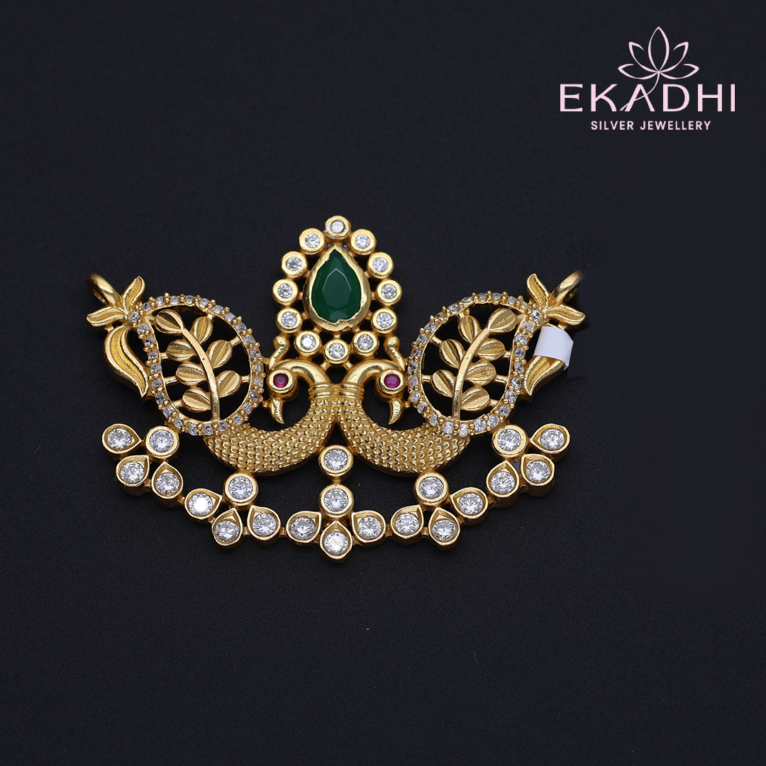 HJ12673 - Nakshi Black Bead Pendant