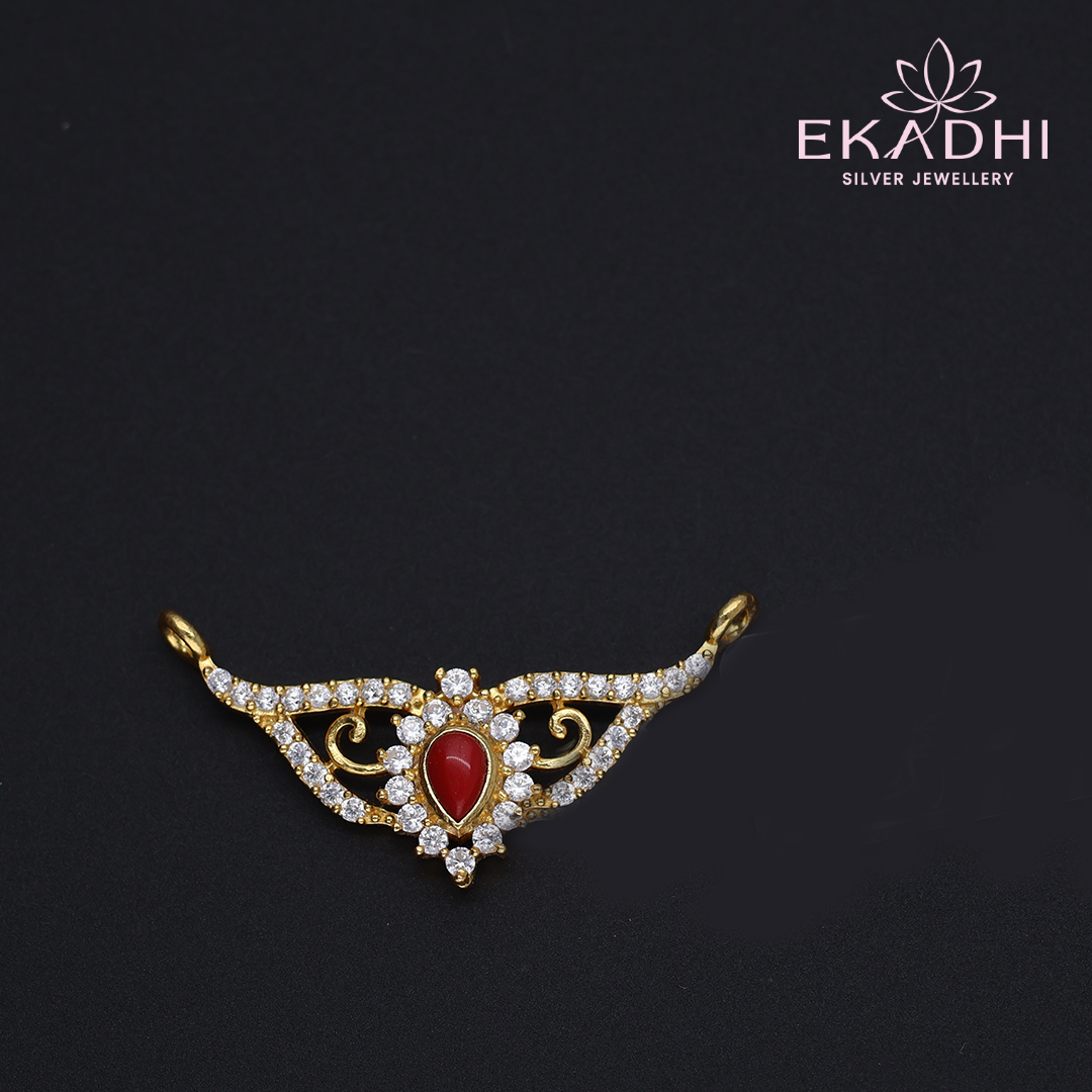 HJ12679 - CZ Black Bead Pendant