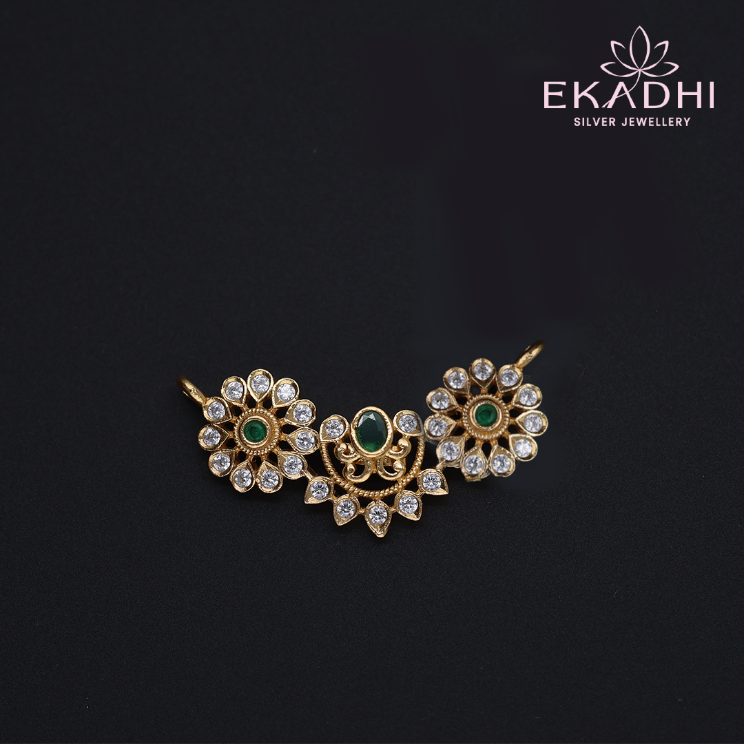 HJ12681 - CZ Black Bead Pendant