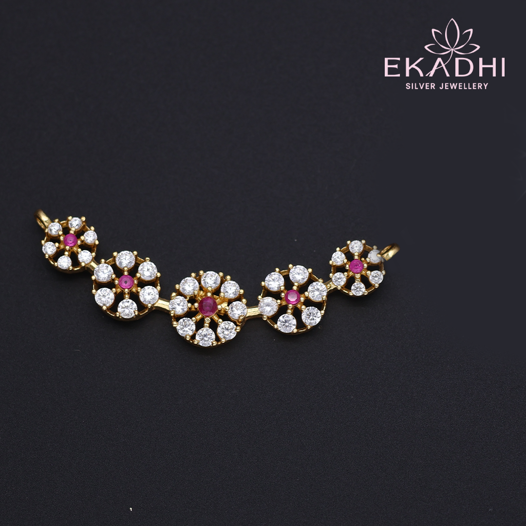 HJ12682 - CZ Black Bead Pendant