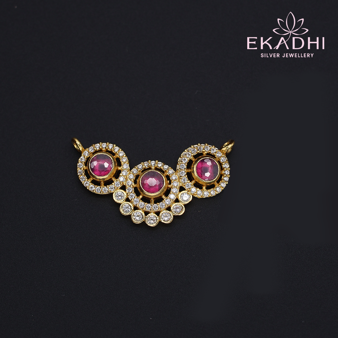 HJ12688 - CZ Black Bead Pendant