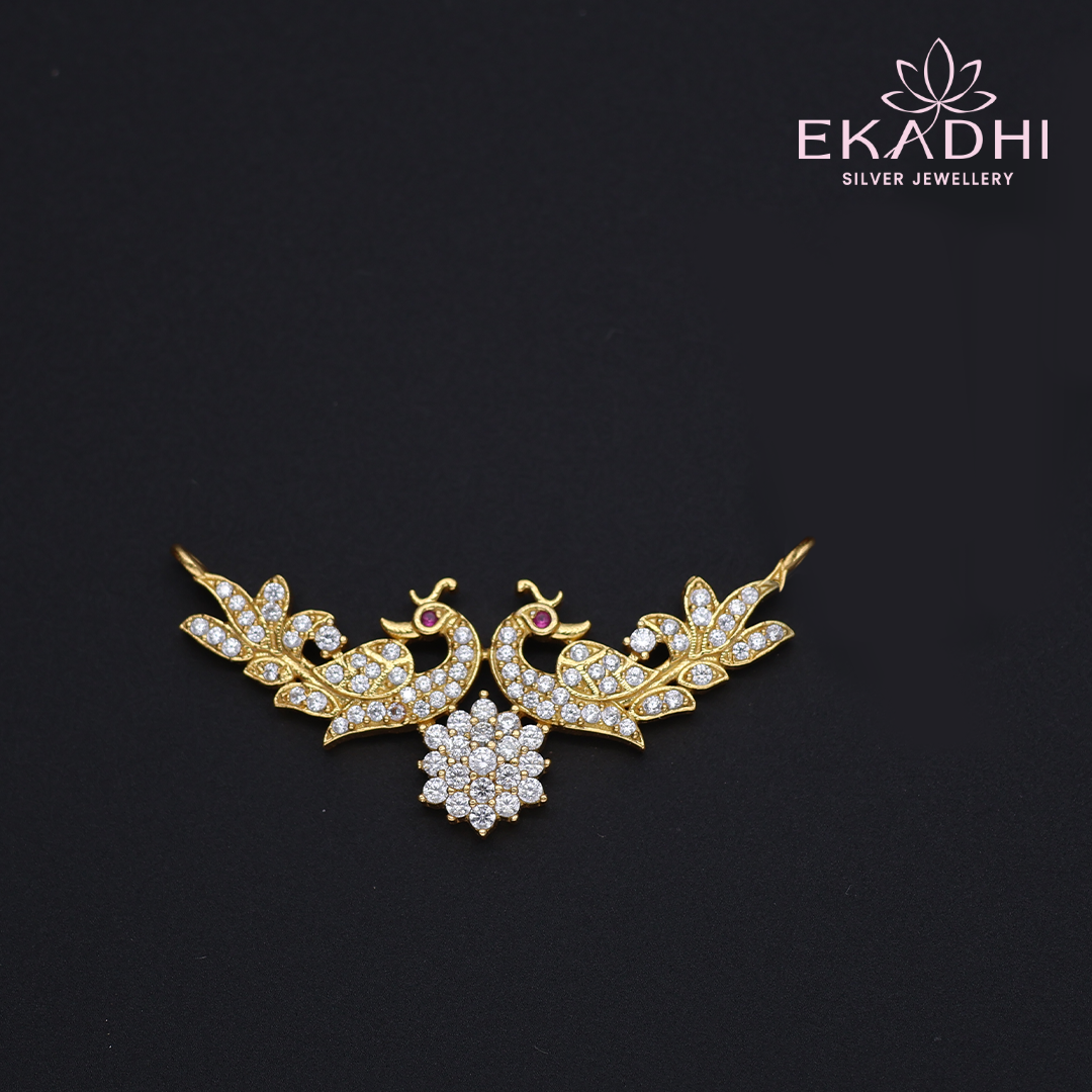 HJ12691- CZ Black Bead Pendant