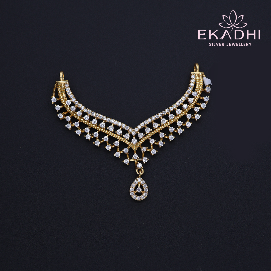 HJ12699 - CZ Black Bead Pendant