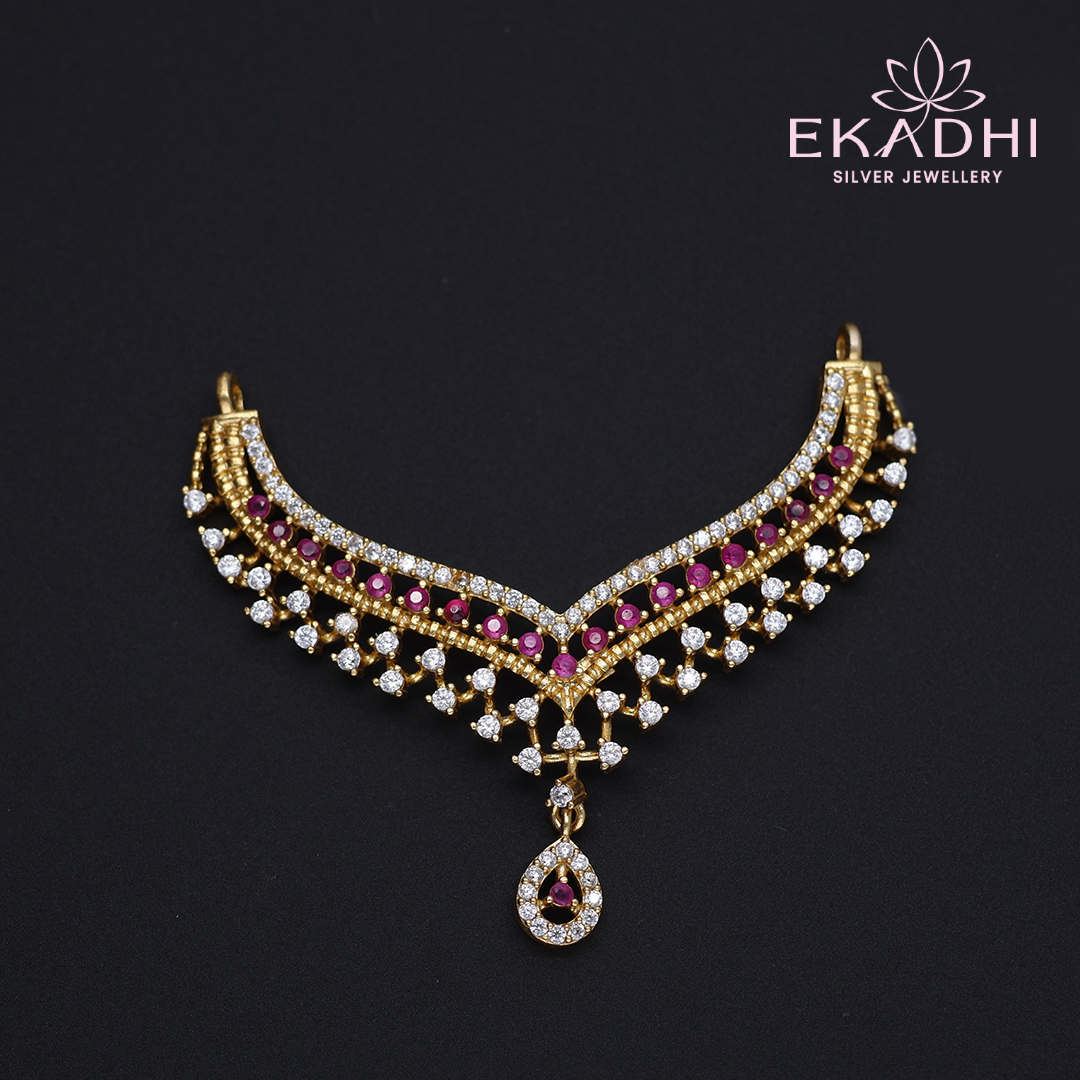 HJ12701 - CZ Black Bead Pendant