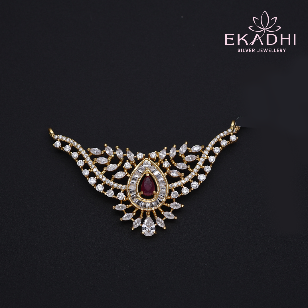 HJ12703 - CZ Black Bead Pendant