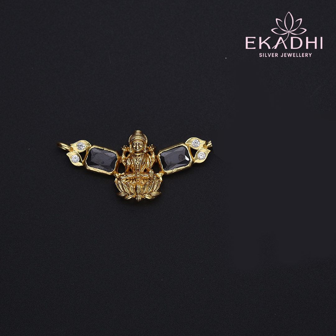 HJ12811 - Nakshi Black Bead Pendant