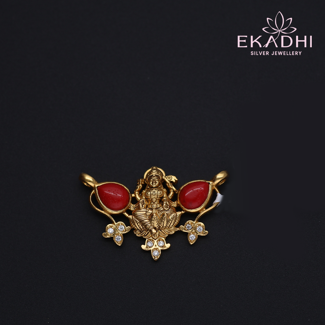 HJ12814 - Nakshi Black Bead Pendant